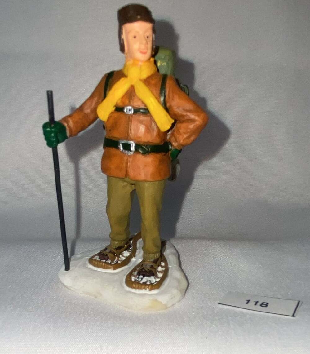 Lemax Snowshoe Backpackers Figurine